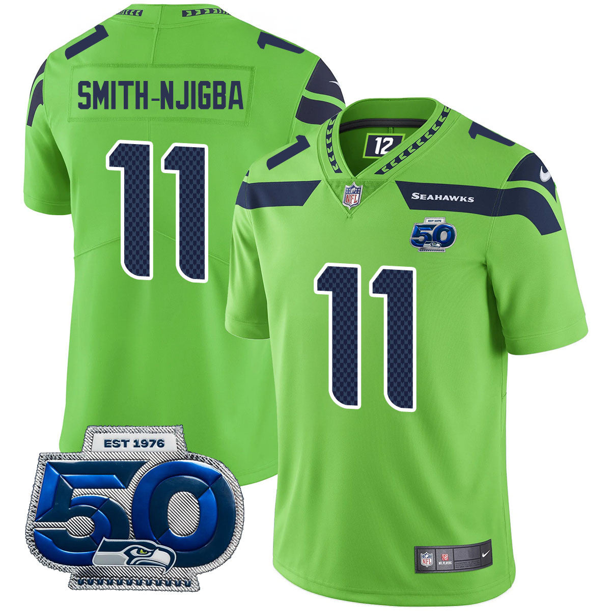 SEA 50th Season Vapor Limited Jersey - Stitched