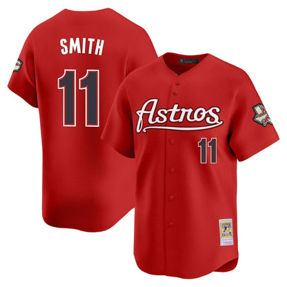 Men's Houston Astros Throwback Vapor Premier Limited Jersey - All Stitched