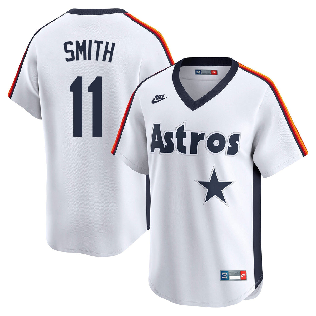 Men's Houston Astros Throwback Vapor Premier Limited Jersey - All Stitched