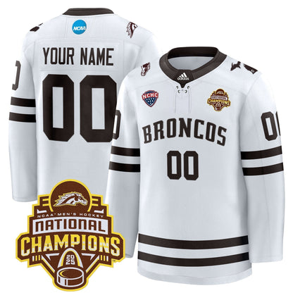 Western Michigan Broncos 2025 National Champions Patch Premium Custom Jersey - All Stitched