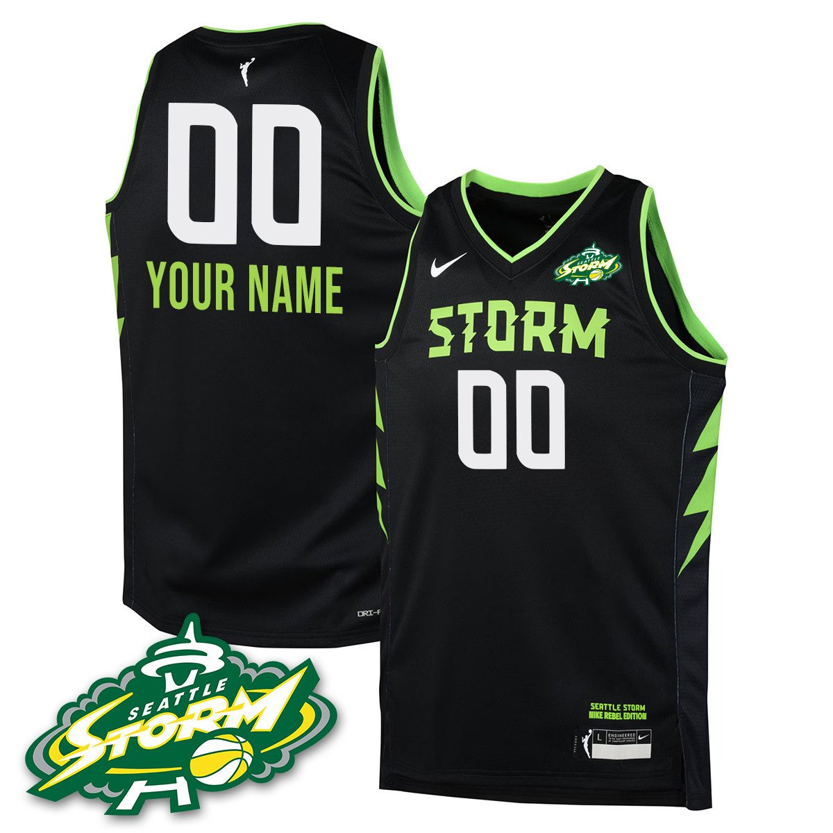 Custom Gender/Name Seattle Storm 2025 Vapor Limited Jersey - All Stitched