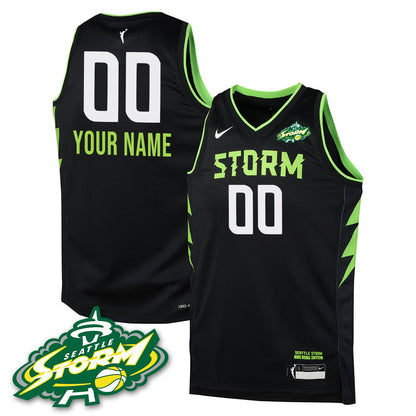 Custom Gender/Name Seattle Storm 2025 Vapor Limited Jersey - All Stitched