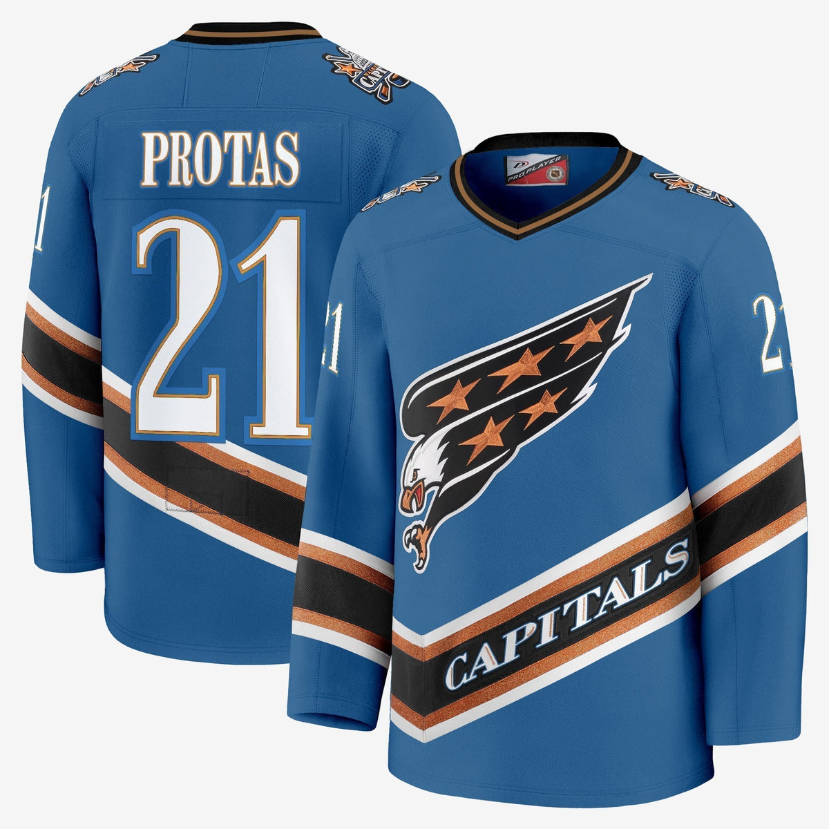 Men's Washington Capitals Screaming Eagle Jersey Collection (1995-2024) - All Stitched