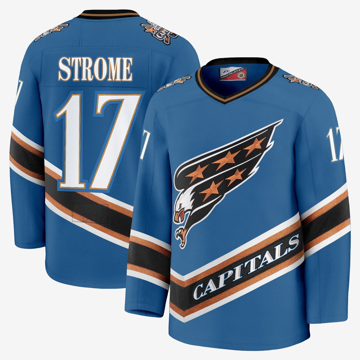 Men's Washington Capitals Screaming Eagle Jersey Collection (1995-2024) - All Stitched
