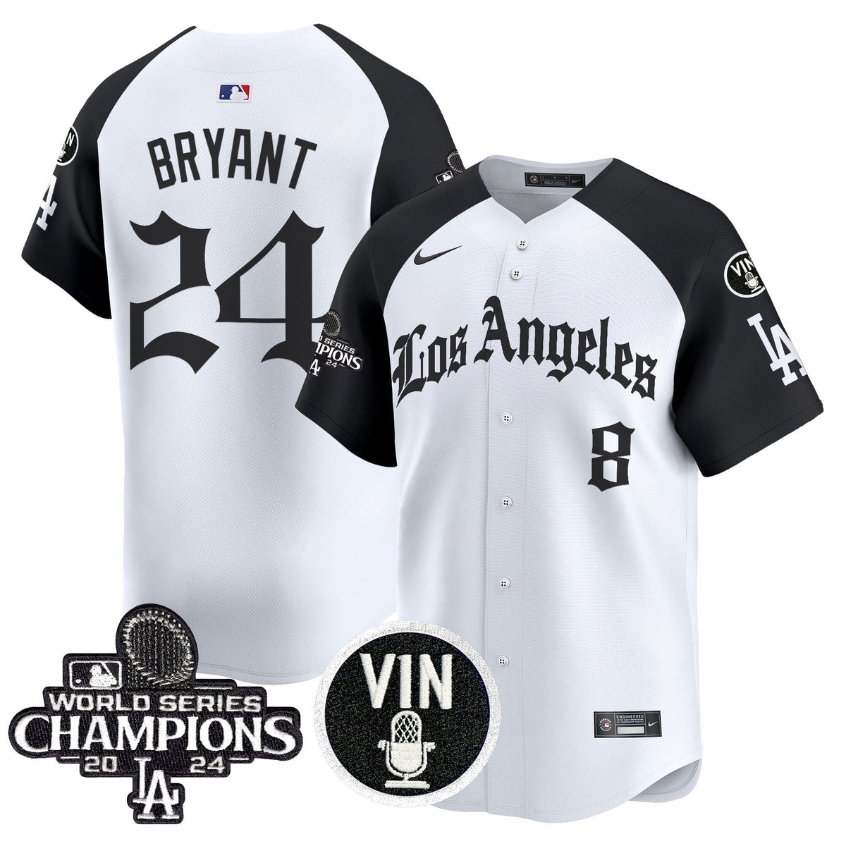 Men's Dodgers 2025 LA Gothic Style Vapor Premier Limited Jersey - All Stitched