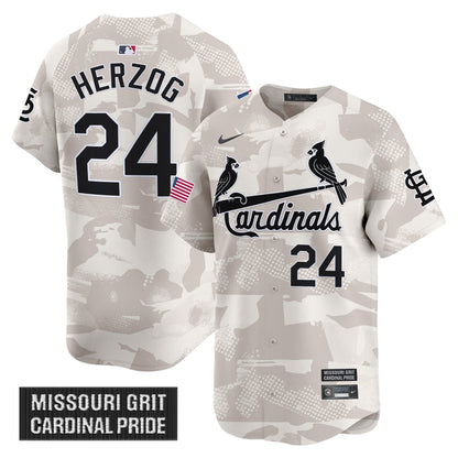 Men's St. Louis Cardinals 2025 Armed Forces Day Vapor Premier Limited Jersey - All Stitched