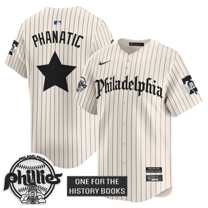 Men's Phillies 'Retro Newspaper Edition' Vapor Premier Limited Jersey - All Stitched