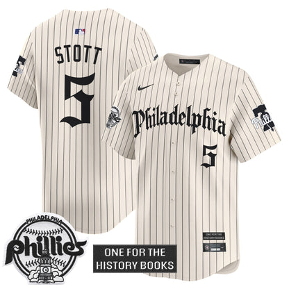 Men's Phillies 'Retro Newspaper Edition' Vapor Premier Limited Jersey - All Stitched