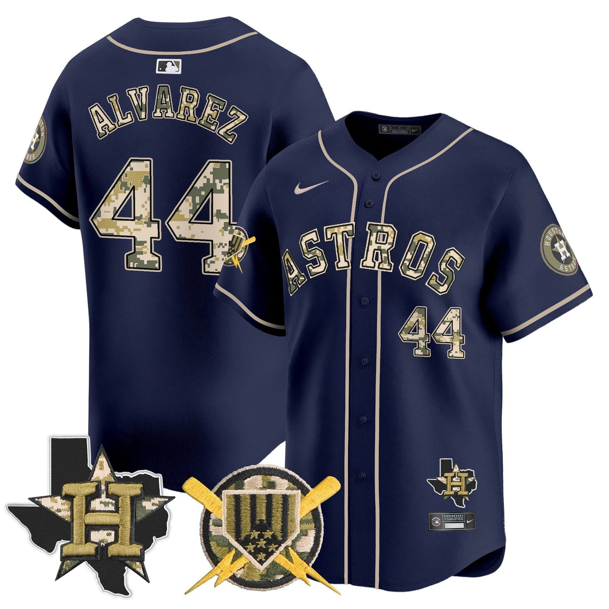 Houston Astros Armed Forces Day Vapor Premier Limited Jersey V2 - All Stitched