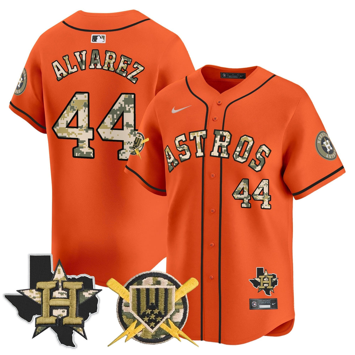 Houston Astros Armed Forces Day Vapor Premier Limited Jersey V2 - All Stitched