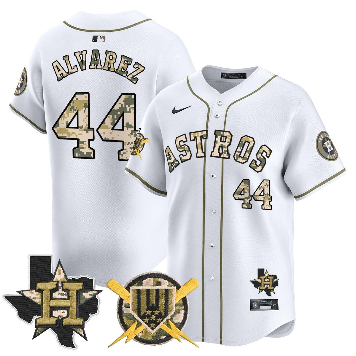 Houston Astros Armed Forces Day Vapor Premier Limited Jersey V2 - All Stitched