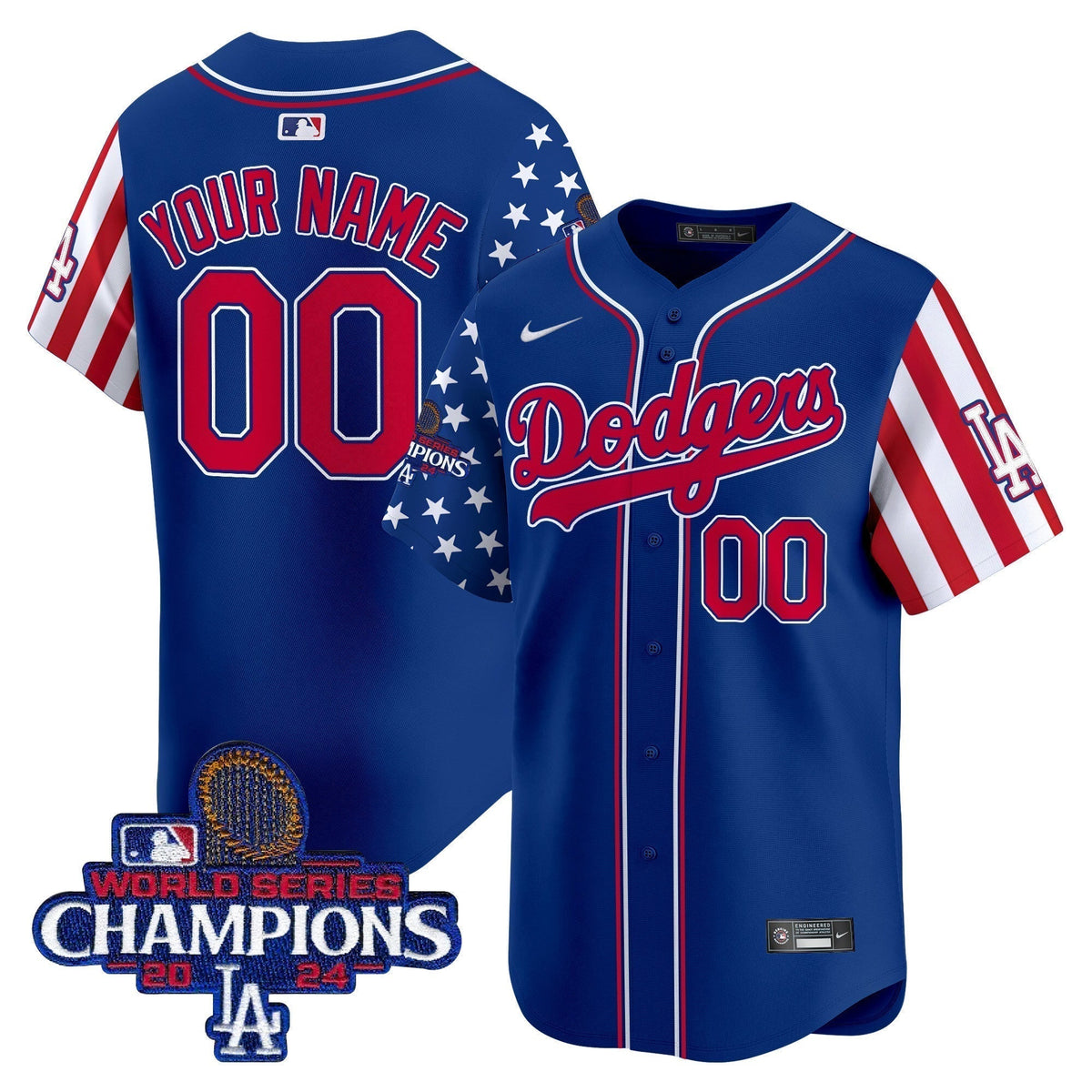 Dodgers 2025 Memorial Day Vapor Premier Limited Custom Jersey - All Stitched