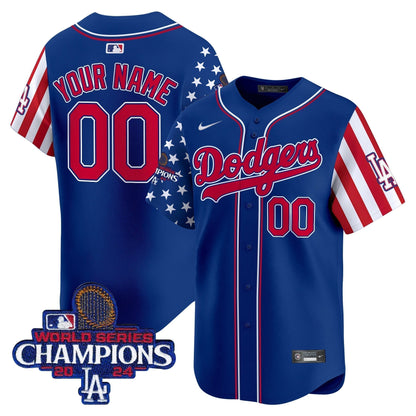 Dodgers 2025 Memorial Day Vapor Premier Limited Custom Jersey - All Stitched