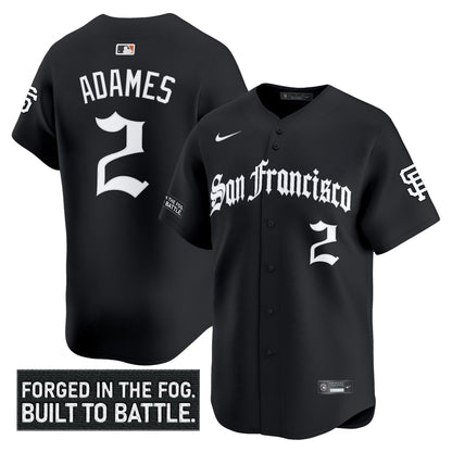 Men's San Francisco Giants 'Gothic Fog Edition' Vapor Premier Limited Jersey - All Stitched