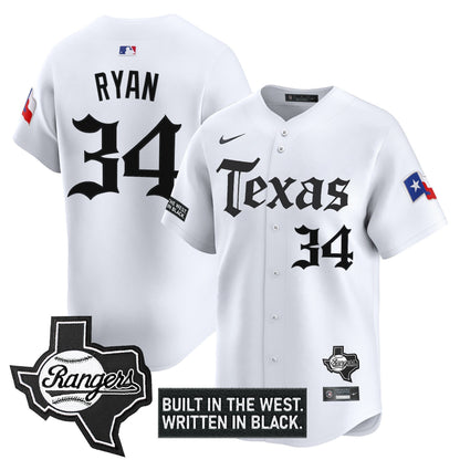 Men's Texas Rangers 'Gothic Frontier Edition' Vapor Premier Limited Jersey - All Stitched