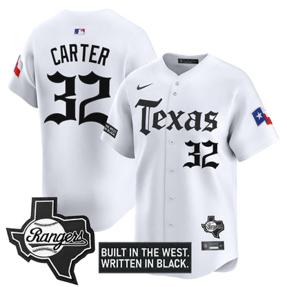 Men's Texas Rangers 'Gothic Frontier Edition' Vapor Premier Limited Jersey - All Stitched