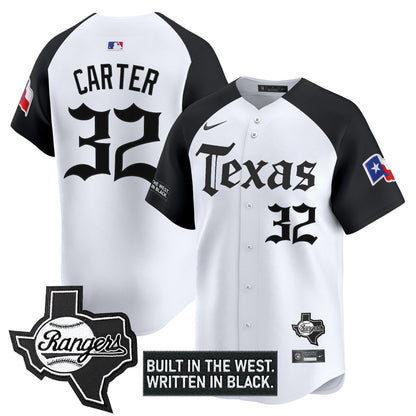 Men's Texas Rangers 'Gothic Frontier Edition' Vapor Premier Limited Jersey - All Stitched