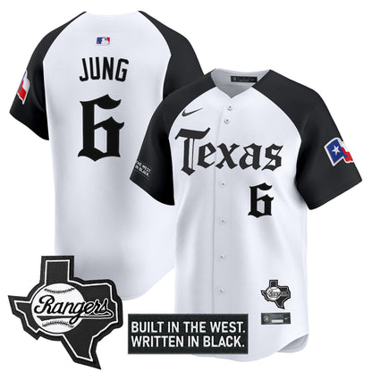 Men's Texas Rangers 'Gothic Frontier Edition' Vapor Premier Limited Jersey - All Stitched