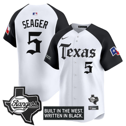Men's Texas Rangers 'Gothic Frontier Edition' Vapor Premier Limited Jersey - All Stitched
