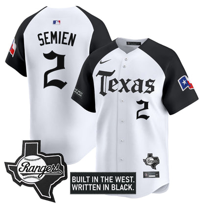 Men's Texas Rangers 'Gothic Frontier Edition' Vapor Premier Limited Jersey - All Stitched
