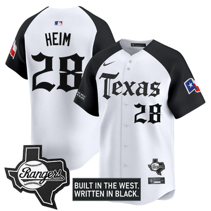 Men's Texas Rangers 'Gothic Frontier Edition' Vapor Premier Limited Jersey - All Stitched