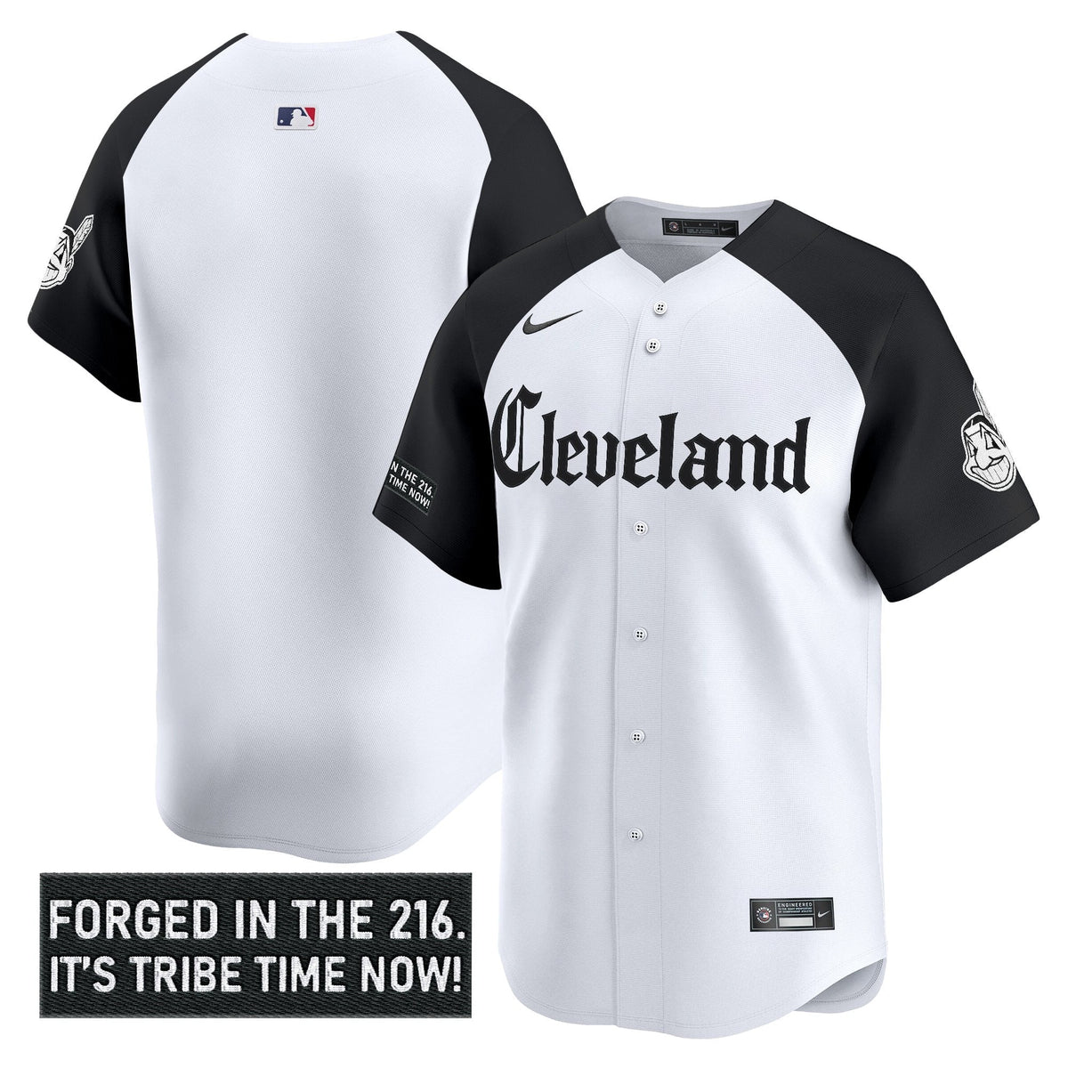 Men's Cleveland Indians 'Gothic Iron Edition' Vapor Premier Limited Jersey - All Stitched