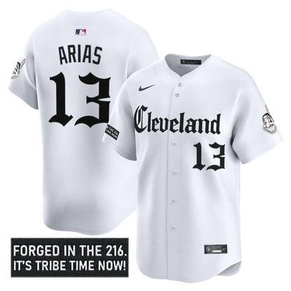 Men's Cleveland Indians 'Gothic Iron Edition' Vapor Premier Limited Jersey - All Stitched