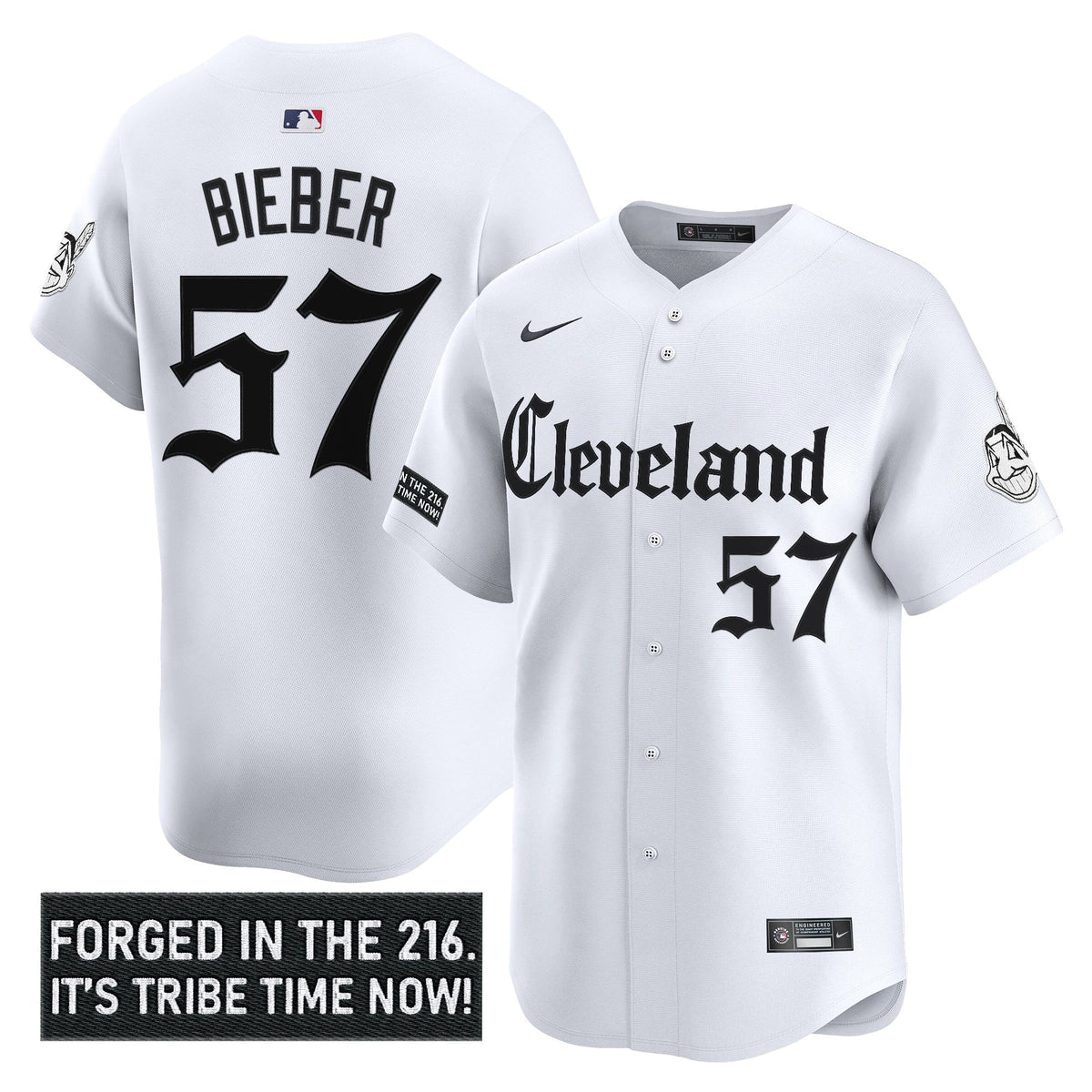 Men's Cleveland Indians 'Gothic Iron Edition' Vapor Premier Limited Jersey - All Stitched