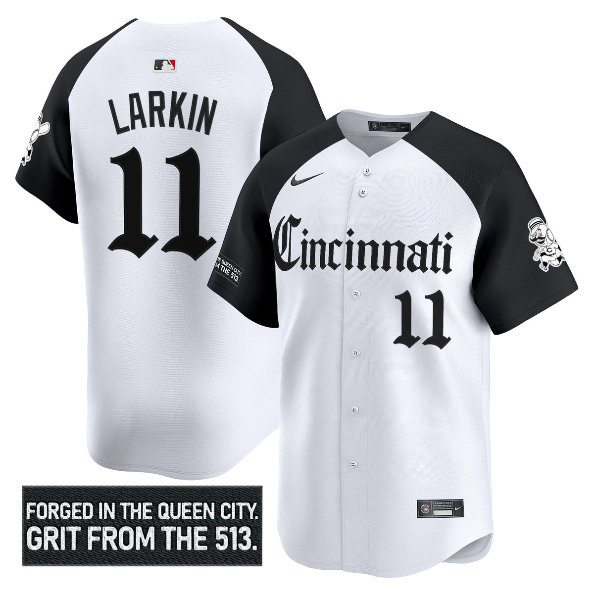Men's Cincinnati Reds 'Gothic Queen City Edition' Vapor Premier Limited Jersey - All Stitched