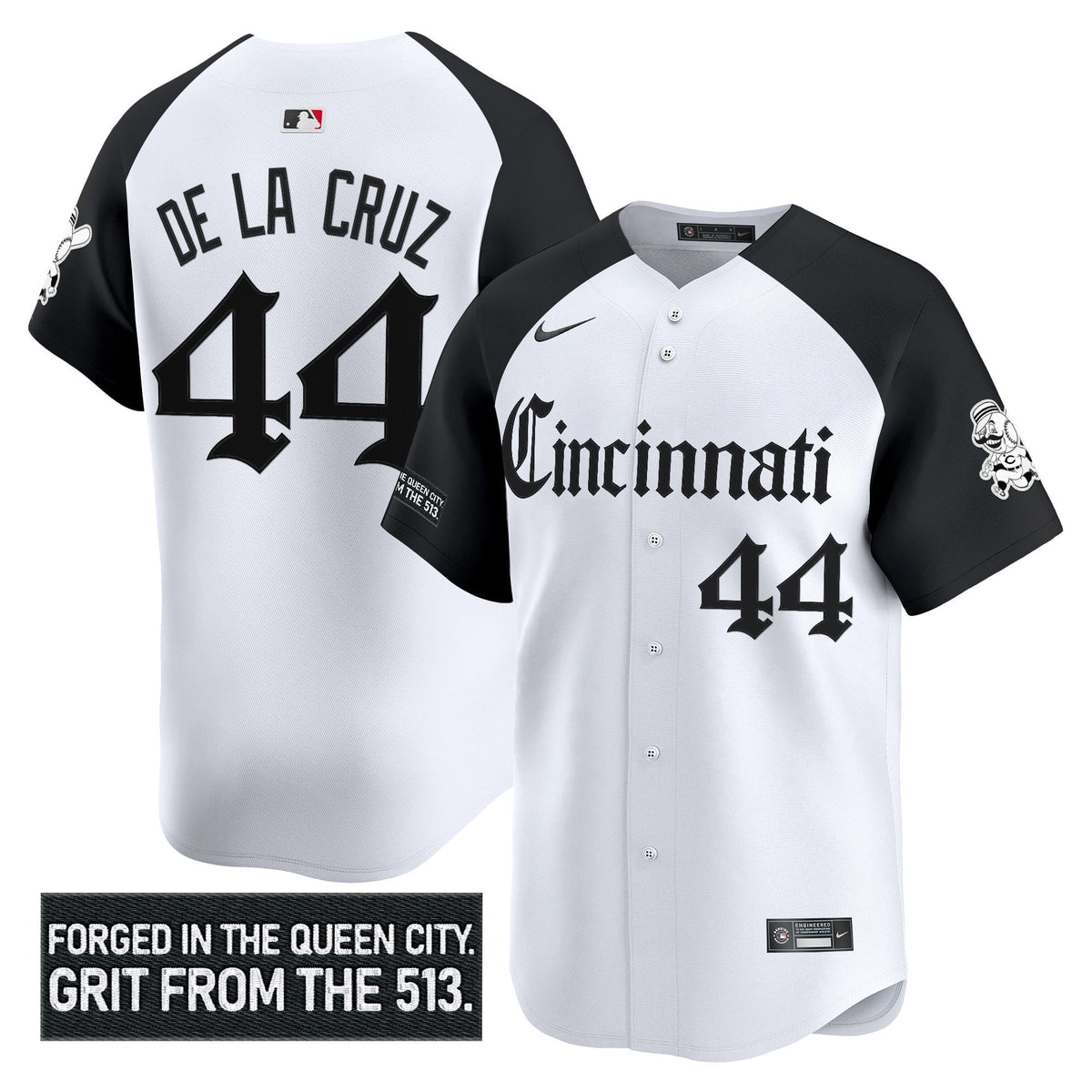 Men's Cincinnati Reds 'Gothic Queen City Edition' Vapor Premier Limited Jersey - All Stitched