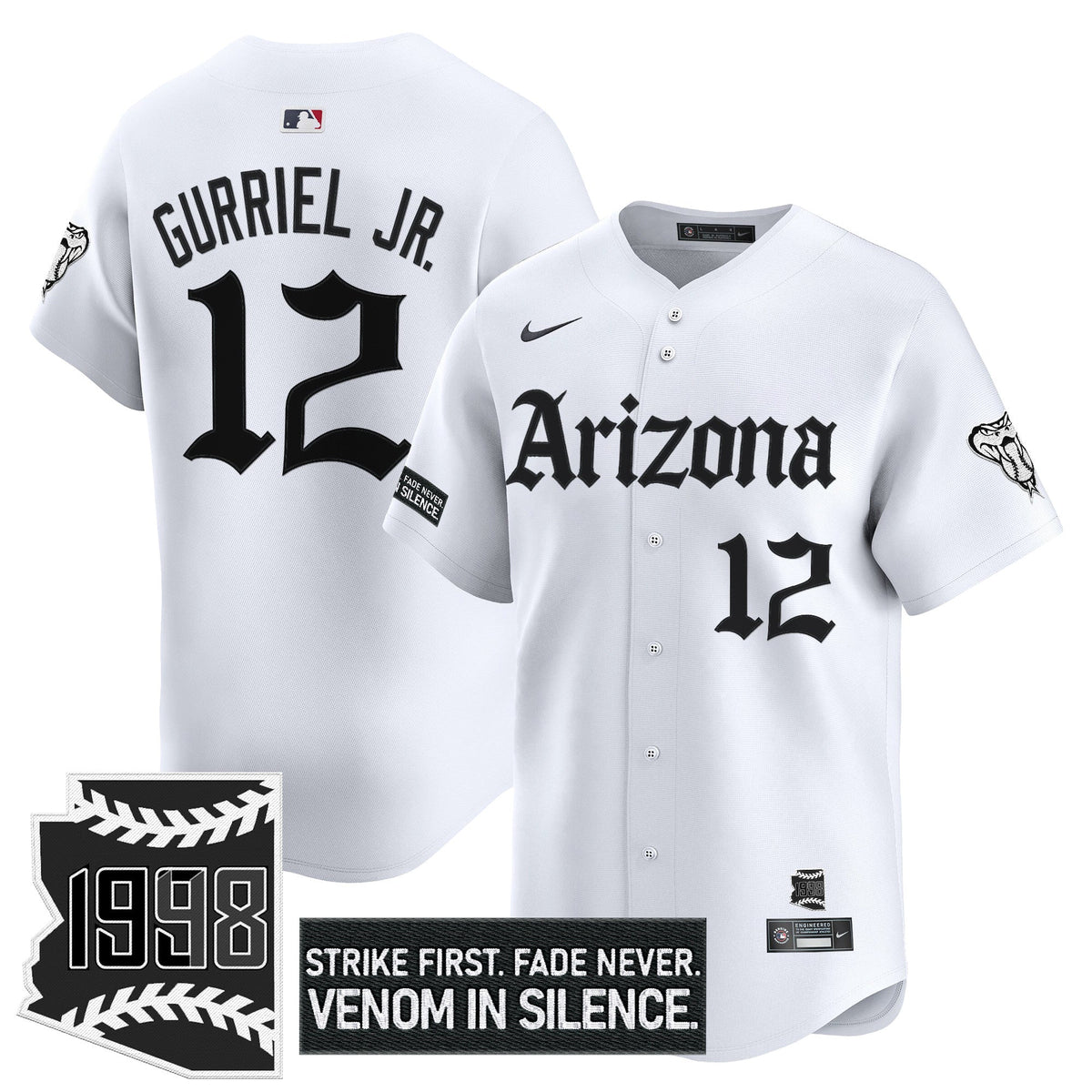 Men's Arizona Diamondbacks 'Gothic Desert Fang Edition' Vapor Premier Limited Jersey - All Stitched