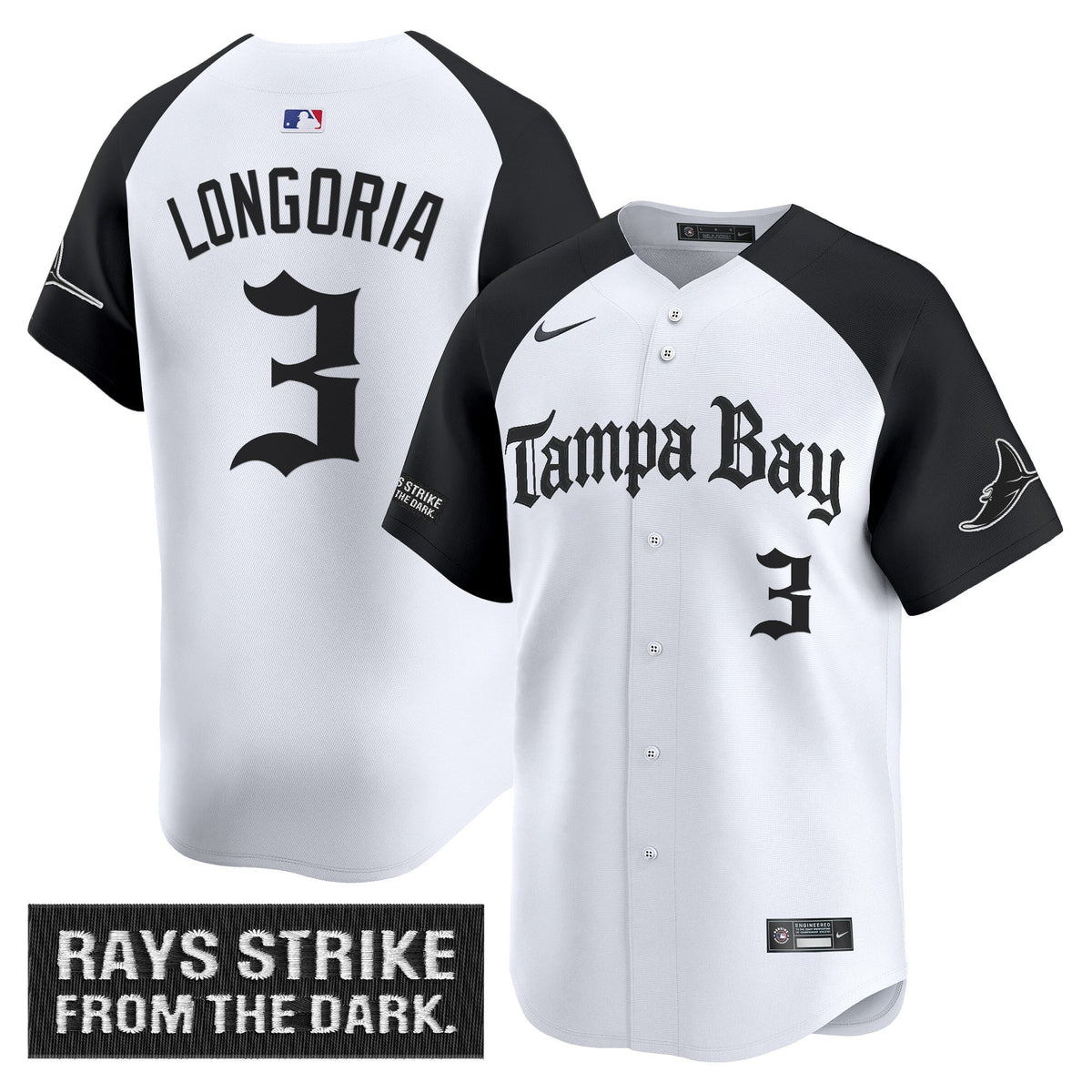 Men's Tampa Bay Rays 'Gothic Deepwater Edition' Vapor Premier Limited Jersey - All Stitched