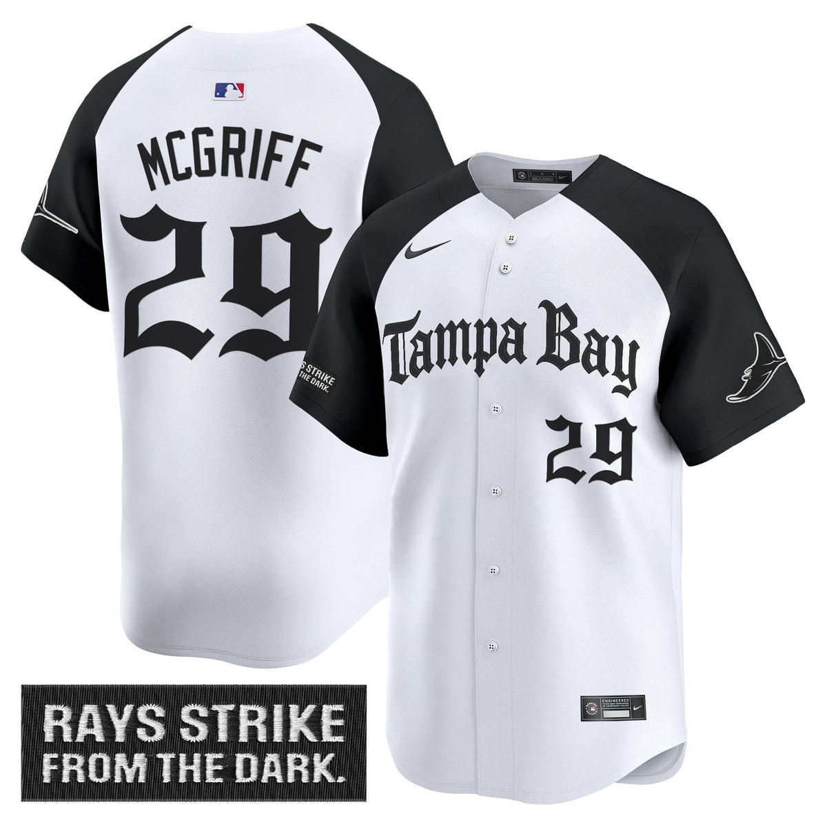 Men's Tampa Bay Rays 'Gothic Deepwater Edition' Vapor Premier Limited Jersey - All Stitched