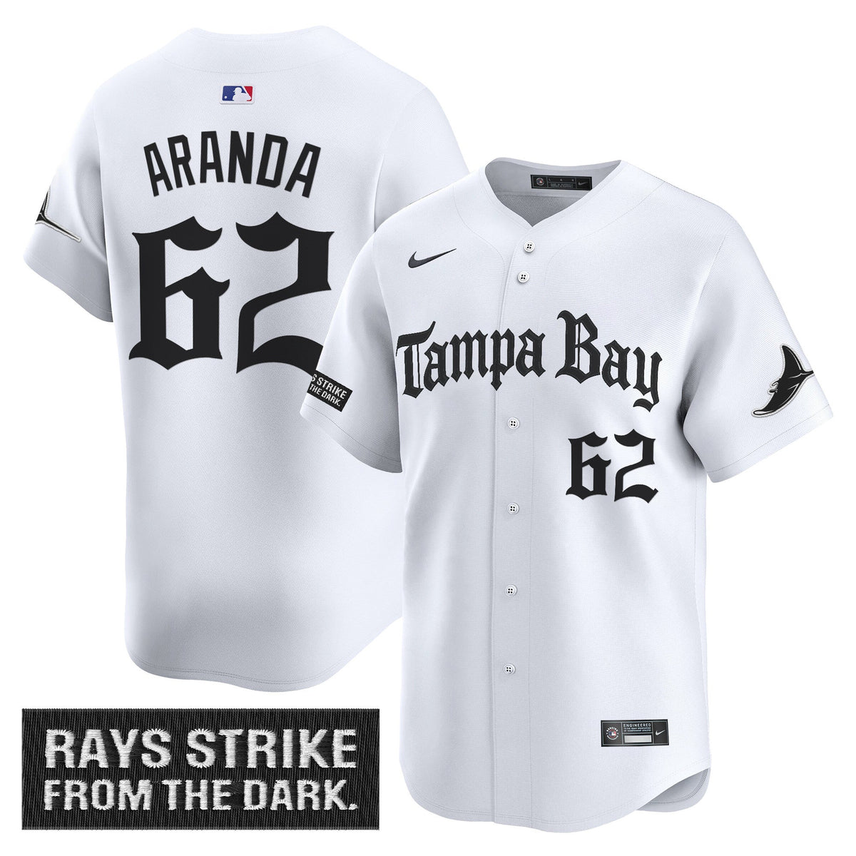 Men's Tampa Bay Rays 'Gothic Deepwater Edition' Vapor Premier Limited Jersey - All Stitched