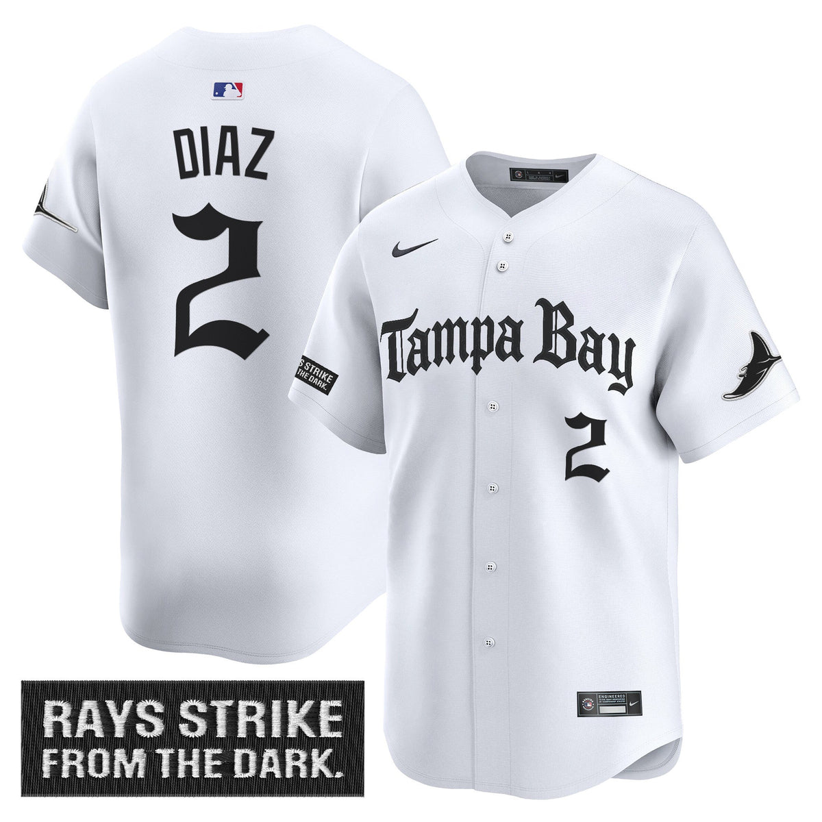 Men's Tampa Bay Rays 'Gothic Deepwater Edition' Vapor Premier Limited Jersey - All Stitched