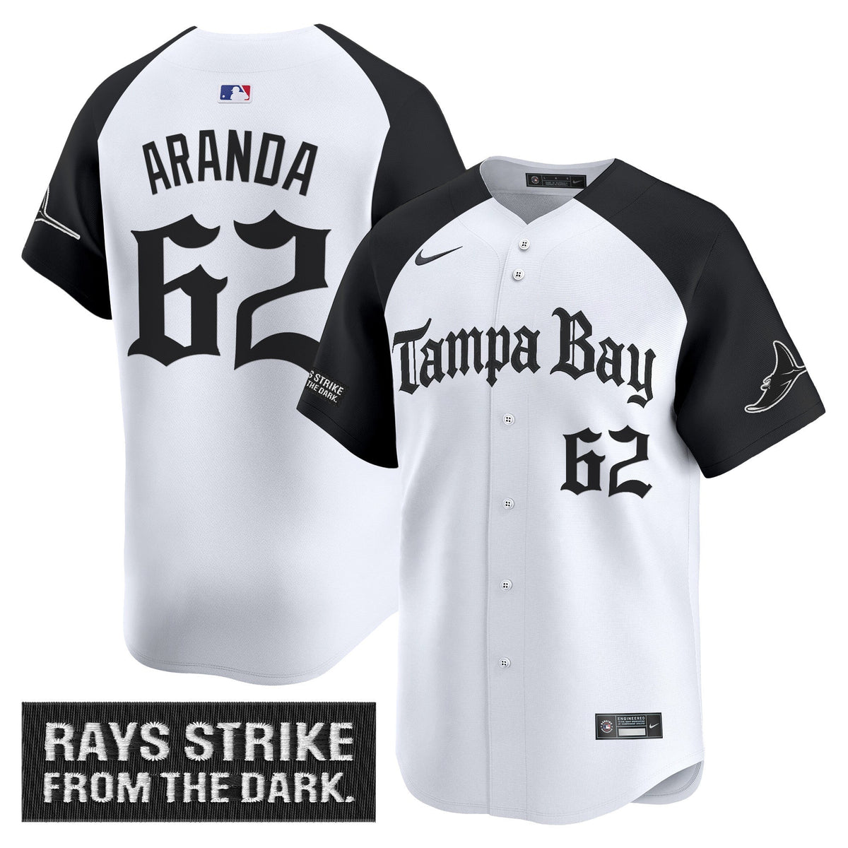Men's Tampa Bay Rays 'Gothic Deepwater Edition' Vapor Premier Limited Jersey - All Stitched