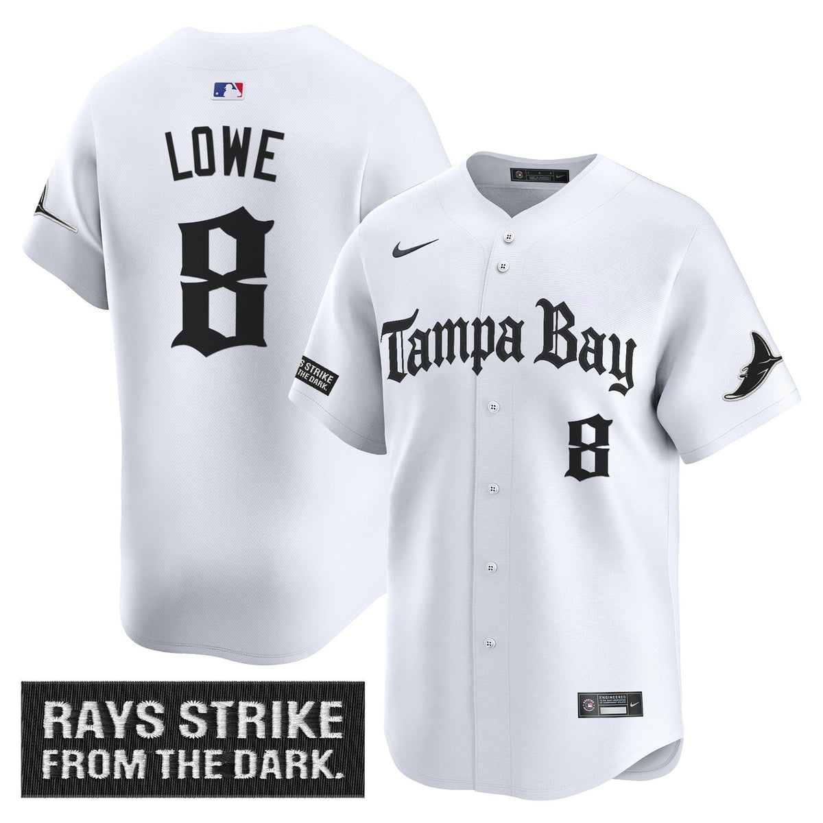 Men's Tampa Bay Rays 'Gothic Deepwater Edition' Vapor Premier Limited Jersey - All Stitched