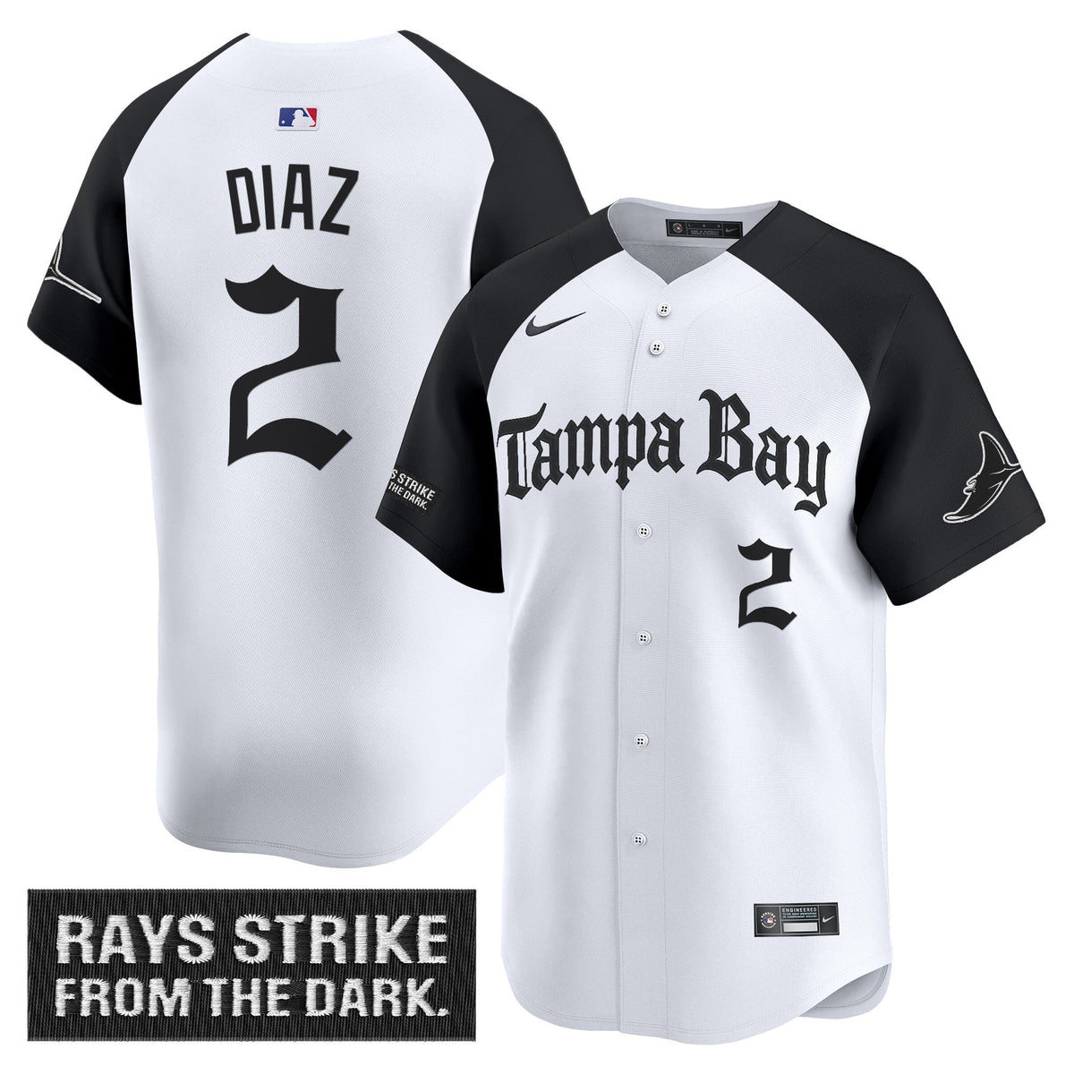 Men's Tampa Bay Rays 'Gothic Deepwater Edition' Vapor Premier Limited Jersey - All Stitched