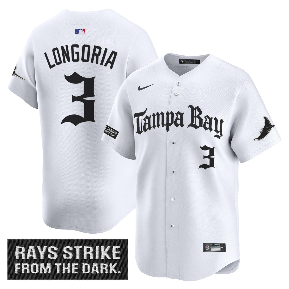 Men's Tampa Bay Rays 'Gothic Deepwater Edition' Vapor Premier Limited Jersey - All Stitched