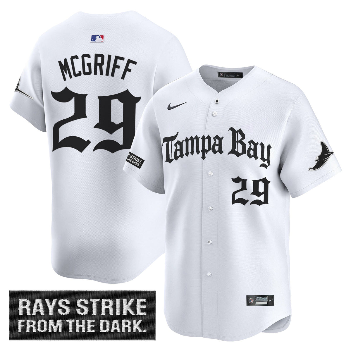 Men's Tampa Bay Rays 'Gothic Deepwater Edition' Vapor Premier Limited Jersey - All Stitched