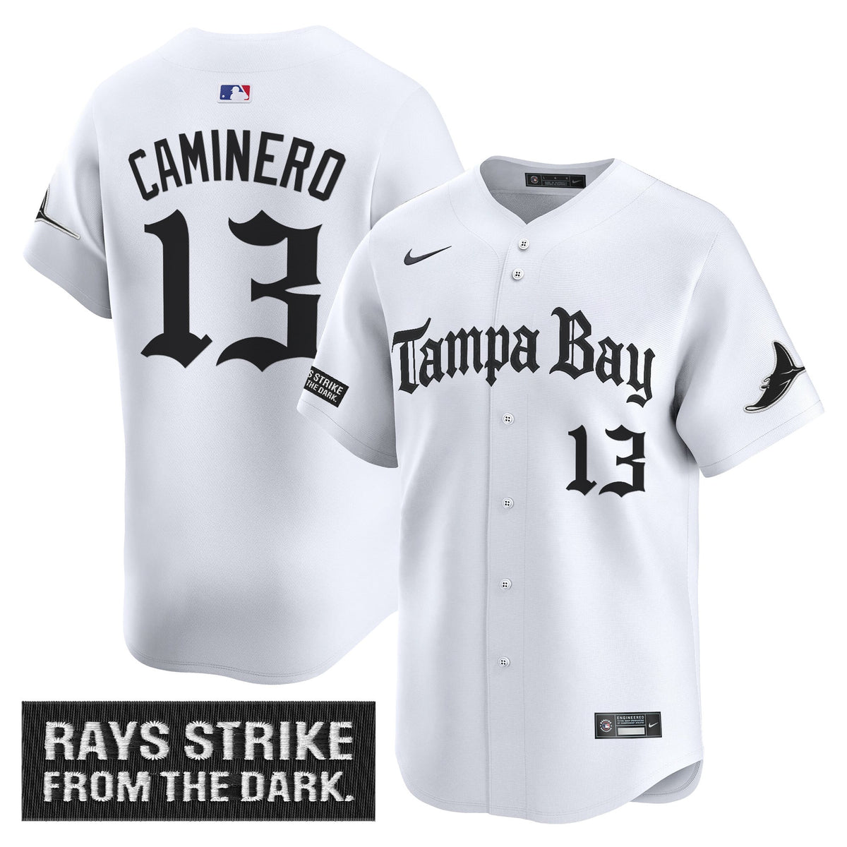 Men's Tampa Bay Rays 'Gothic Deepwater Edition' Vapor Premier Limited Jersey - All Stitched