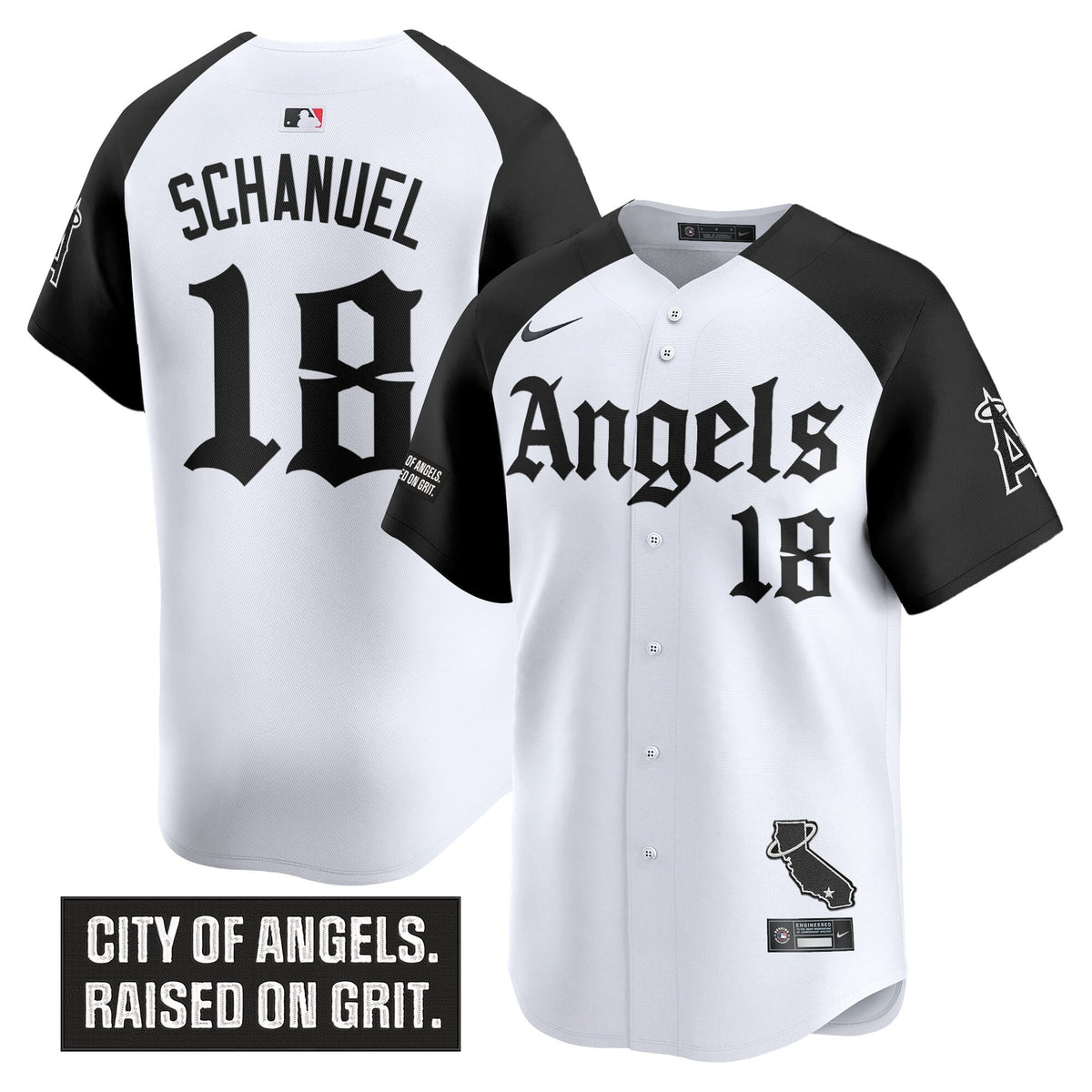 Men's Los Angeles Angels 'Gothic Halo Edition' Vapor Premier Limited Jersey - All Stitched