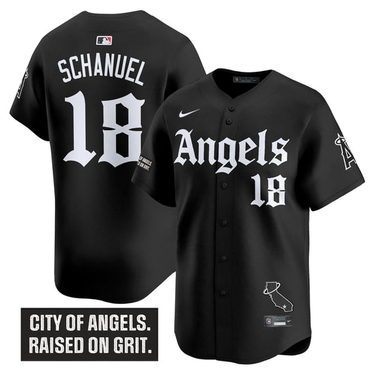 Men's Los Angeles Angels 'Gothic Halo Edition' Vapor Premier Limited Jersey - All Stitched