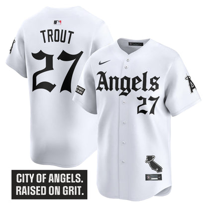 Men's Los Angeles Angels 'Gothic Halo Edition' Vapor Premier Limited Jersey - All Stitched