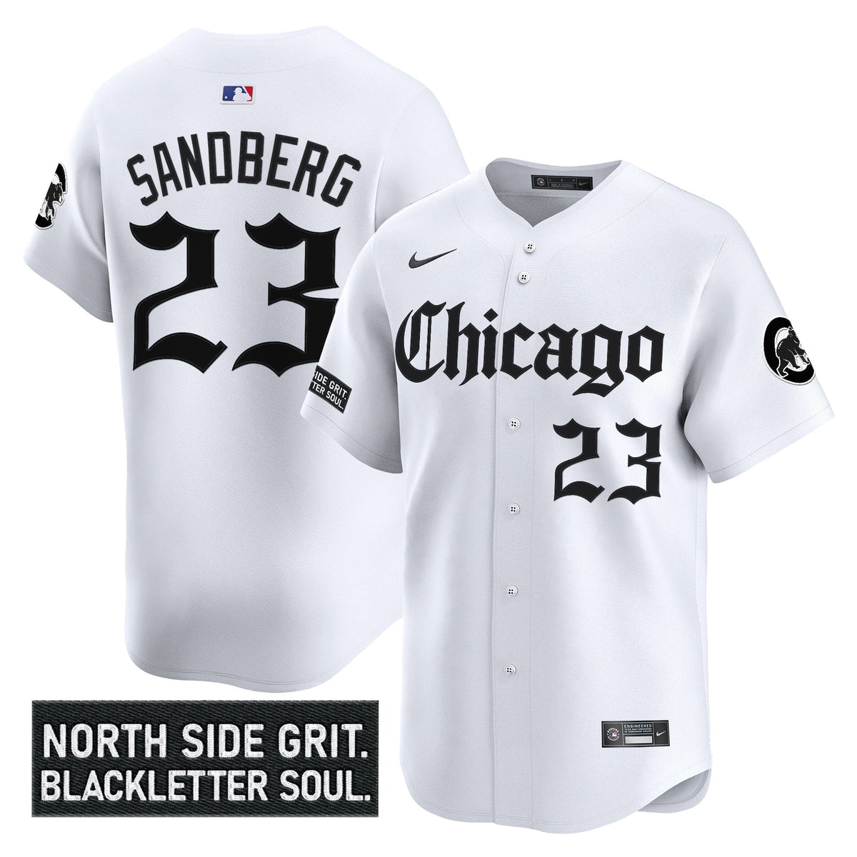 Men's Chicago Cubs 'Gothic North Side Edition' Vapor Premier Limited Jersey V2 - All Stitched