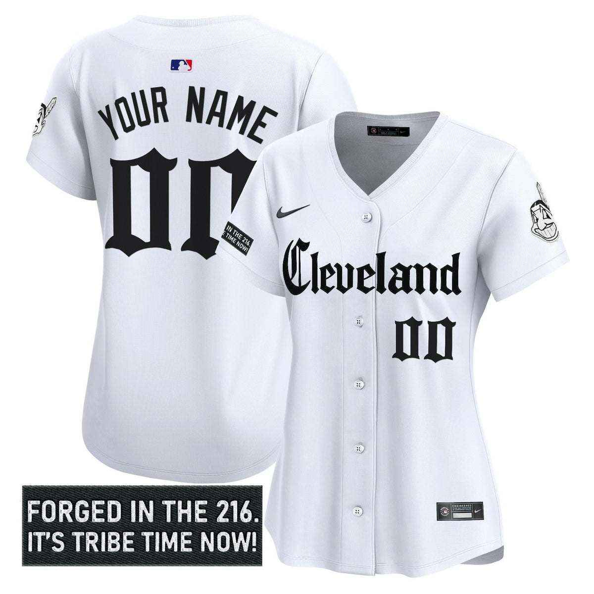 Cleveland Indians 'Gothic Iron Edition' Vapor Premier Limited Custom Jersey - All Stitched