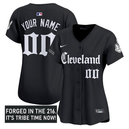 Cleveland Indians 'Gothic Iron Edition' Vapor Premier Limited Custom Jersey - All Stitched