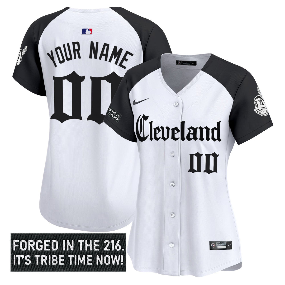 Cleveland Indians 'Gothic Iron Edition' Vapor Premier Limited Custom Jersey - All Stitched