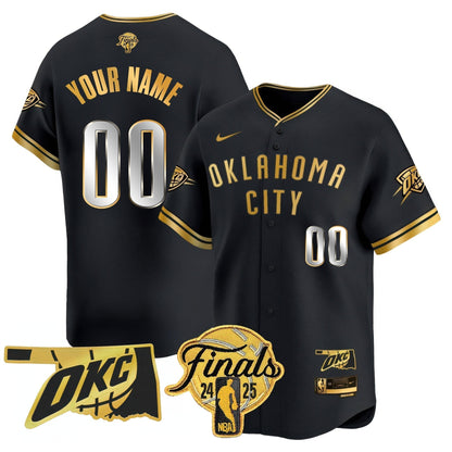 Oklahoma City Thunder Baseball Jersey - Final Patch - All Stitched