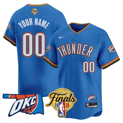 Oklahoma City Thunder Baseball Custom Jersey - Final Patch - All Stitched